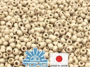 Бисер TOHO® Seed Beads PermaFinish - матовый оцинкованный алюминий TR-11-PF558F 11/0 (2,2 мм) 10 г. цена и информация | Принадлежности для изготовления украшений, бисероплетения | kaup24.ee