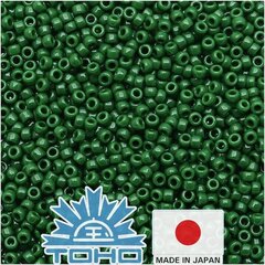 Бисер TOHO® Seed Beads непрозрачный сосново-зеленый 11/0 (2,2 мм) 10 г. цена и информация | Принадлежности для изготовления украшений, бисероплетения | kaup24.ee