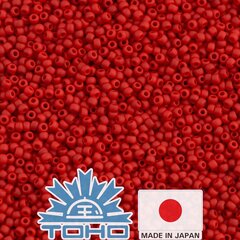 Бисер TOHO® Seed Beads Opaque-Frosted Cherry TR-11-45AF 11/0 (2,2 мм) 10 г. цена и информация | Принадлежности для изготовления украшений, бисероплетения | kaup24.ee