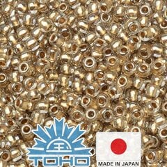 Кристалл TOHO® Beser, покрытый золотом 11/0 (2,2 мм) 10 г. цена и информация | Принадлежности для изготовления украшений, бисероплетения | kaup24.ee