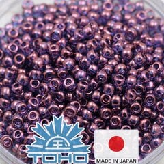 Бисер TOHO® Besier Gold-Lustered Amethyst 11/0 (2,2 мм) 10 г. цена и информация | Принадлежности для изготовления украшений, бисероплетения | kaup24.ee