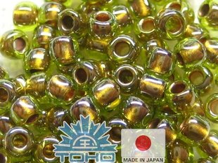 TOHO® Beseri kuldvoodriga peridoot 11/0 (2,2 mm) 10 g. hind ja info | Ehete valmistamine, helmestamine | kaup24.ee