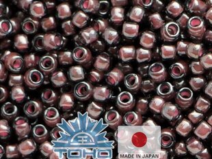 Бисер TOHO® Seed Beads, внутренний цвет, блестящий черный бриллиант / розовая подкладка, 11/0 (2,2 мм), 10 г. цена и информация | Принадлежности для изготовления украшений, бисероплетения | kaup24.ee