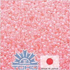 Бисер TOHO® Seed Beads Ceylon Innocent Pink 11/0 (2,2 мм) 10 г. цена и информация | Принадлежности для изготовления украшений, бисероплетения | kaup24.ee