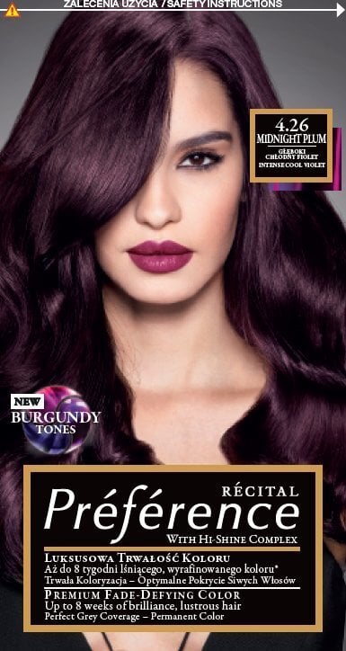 Стойкая краска для волос L'Oreal Paris Preference, 4.26 Midnight Plum цена  | kaup24.ee