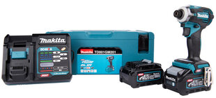 Аккумуляторная ударная отвертка XGT® TD001GM201 Makita цена и информация | Шуруповерты, дрели | kaup24.ee