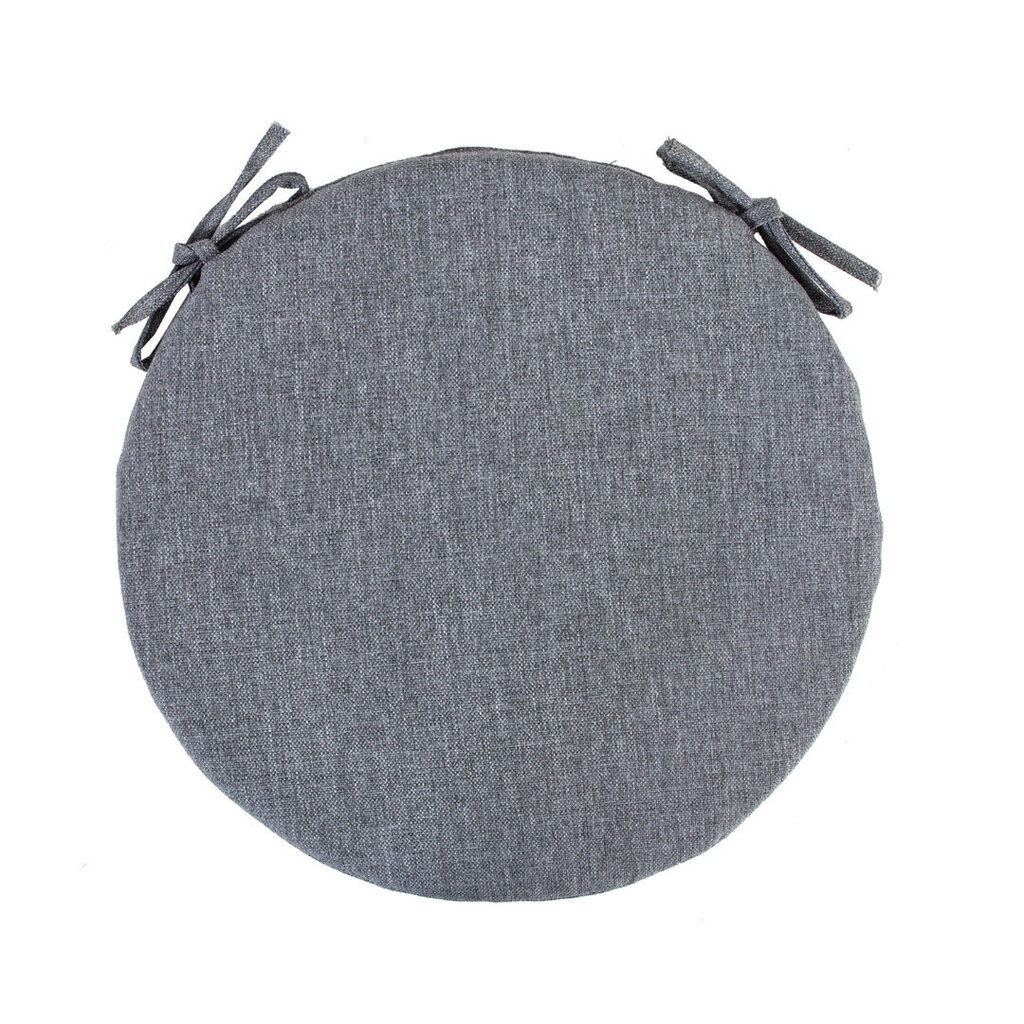 Toolikate SIMPLE GREY D38x2,5cm, hall, 100%polüester, kangas 757 цена и информация | Toolipadjad ja -katted | kaup24.ee