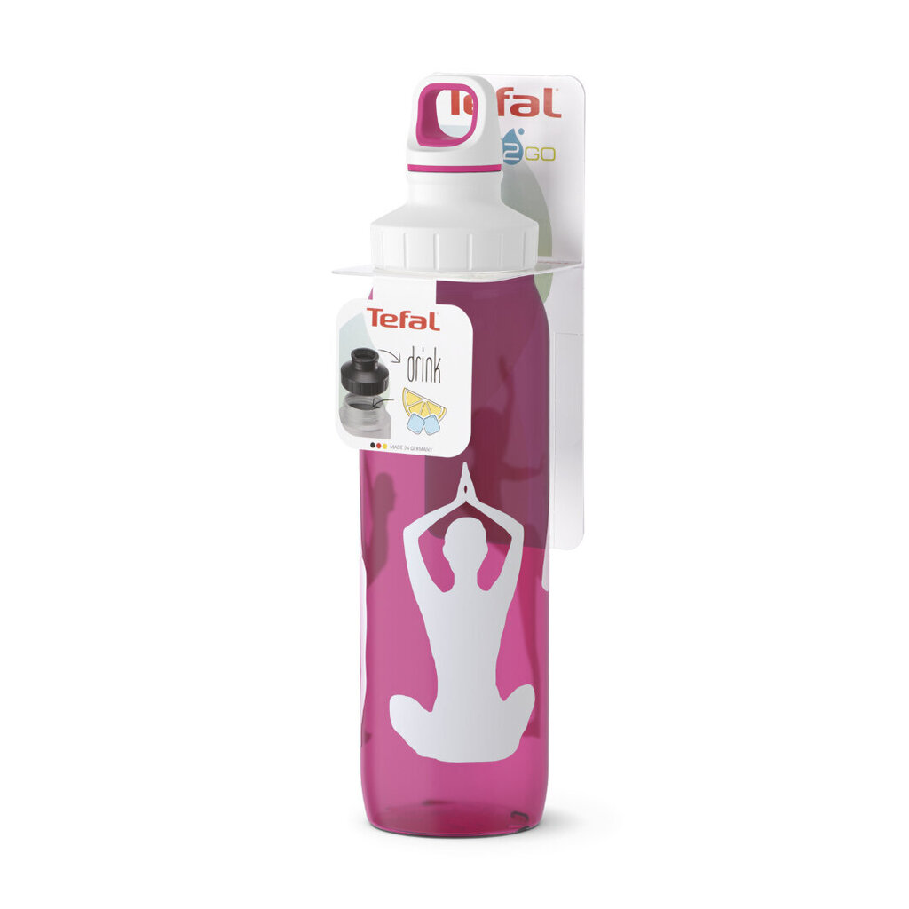 Tefal Joogipudel Drink 2 Go Yoga 700ml цена и информация | Joogipudelid | kaup24.ee