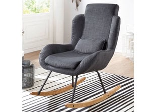 Kресло-качалка Rocky, серый цена и информация | Кресла в гостиную | kaup24.ee