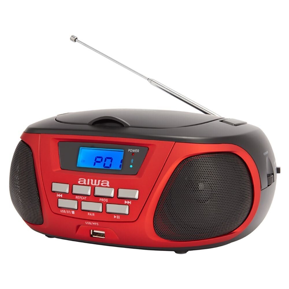 Magnetoola Aiwa BBTU-300RD red/black hind ja info | Raadiod, magnetoolad | kaup24.ee