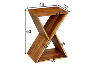 Кофейный столик India, коричневый цена и информация | Журнальные столики | kaup24.ee