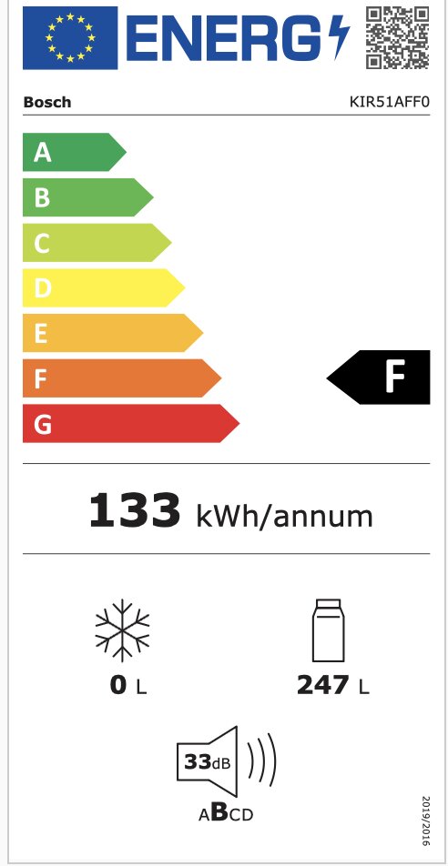 Bosch KIR51AFF0 hind ja info | Sügavkülmikud ja külmakirstud | kaup24.ee