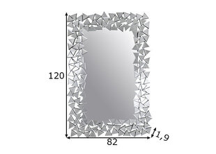 Настенное зеркало Деревянный Белый Cтекло (75 x 136 x 1,5 cm) (2 штук) цена и информация | Зеркала | kaup24.ee