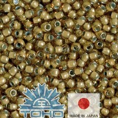 Бисер TOHO® Seed Beads Inside-Color Topaz / Lt Gray-Lined 11/0 (2,2 мм) 10 г. цена и информация | Принадлежности для изготовления украшений, бисероплетения | kaup24.ee