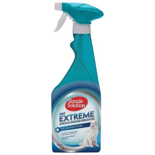 SIMPLE SOLUTION KASSI LÕHNA-JA PLEKIEEMALDI EXTREME 750ML hind ja info | Hooldusvahendid loomadele | kaup24.ee