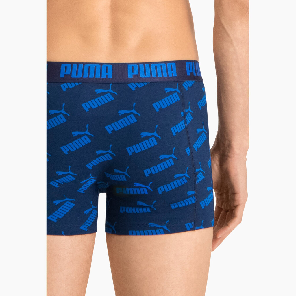 Trikotaažist Alusriided Puma Men Aop Boxer Blue 935054 02/XL цена и информация | Meeste aluspesu | kaup24.ee