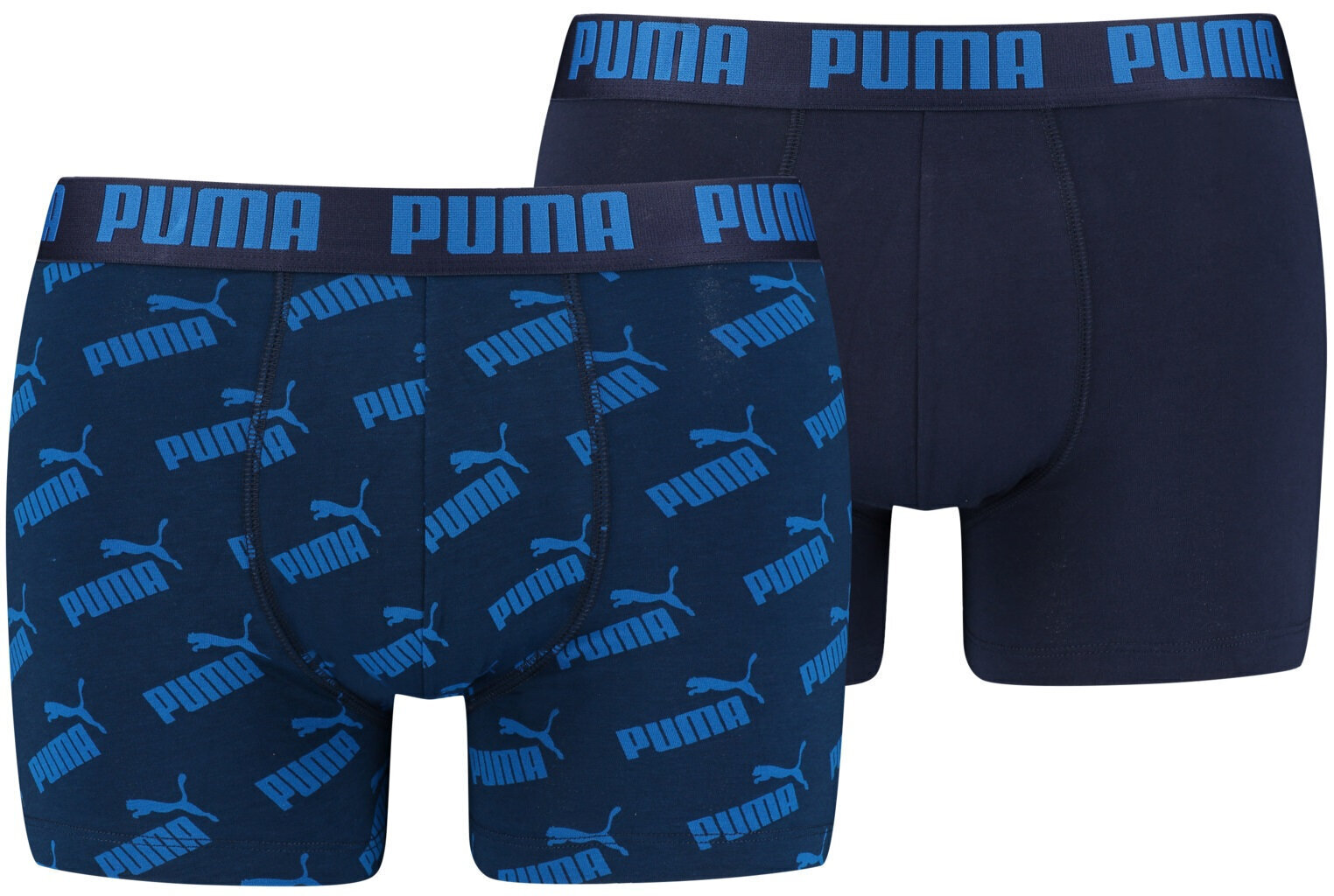 Trikotaažist Alusriided Puma Men Aop Boxer Blue 935054 02/XL цена и информация | Meeste aluspesu | kaup24.ee