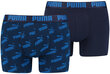 Trikotaažist Alusriided Puma Men Aop Boxer Blue 935054 02/XL цена и информация | Meeste aluspesu | kaup24.ee