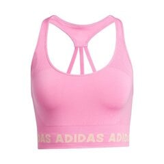 Naiste spordirinnahoidja Adidas Training Aeroknit W GV5125, roosa цена и информация | Спортивная одежда для женщин | kaup24.ee