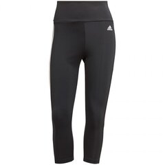 Спортивные легинсы для женщин Adidas W 3S 3/4 TG W GL3985, черные цена и информация | Спортивная одежда для женщин | kaup24.ee
