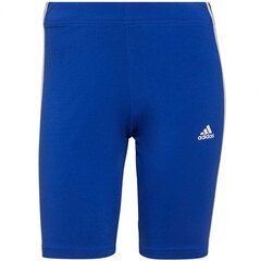 Naiste lühikesed spordipüksid Adidas Essentials 3-Stripes Bi W H07767, sinine hind ja info | Naiste spordiriided | kaup24.ee