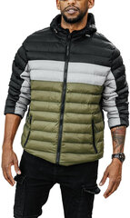 Мужская куртка J.Style Khaki White Black 58M13015-392/XL цена и информация | Мужские куртки | kaup24.ee