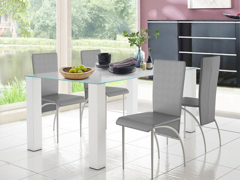 4-tooli komplekt Notio Living Nelsonda, hall hind ja info | Söögilaua toolid, köögitoolid | kaup24.ee