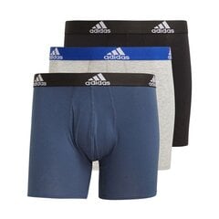 Meeste aluspükste komplekt Adidas Logo Briefs 3Pac M GN2017, sinist värvi hind ja info | Meeste aluspesu | kaup24.ee