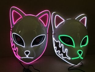 Светящаяся праздничная маска «Кошка» цена и информация | Карнавальные костюмы | kaup24.ee