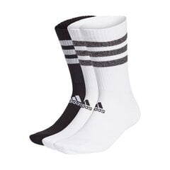 Meeste ja Naiste sokid, Adidas Glam 3S Cushioned Crew 3Pak GP3543, valget värvi цена и информация | Мужские носки | kaup24.ee