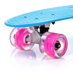 Скейтборд Meteor Pennyboard, синий/розовый цена и информация | Скейтборды | kaup24.ee