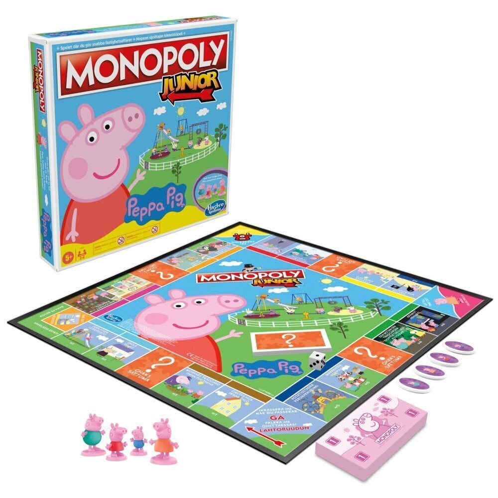 Lauamäng Hasbro Monopol Junior Peppa Pig, FI цена и информация | Lauamängud ja mõistatused | kaup24.ee