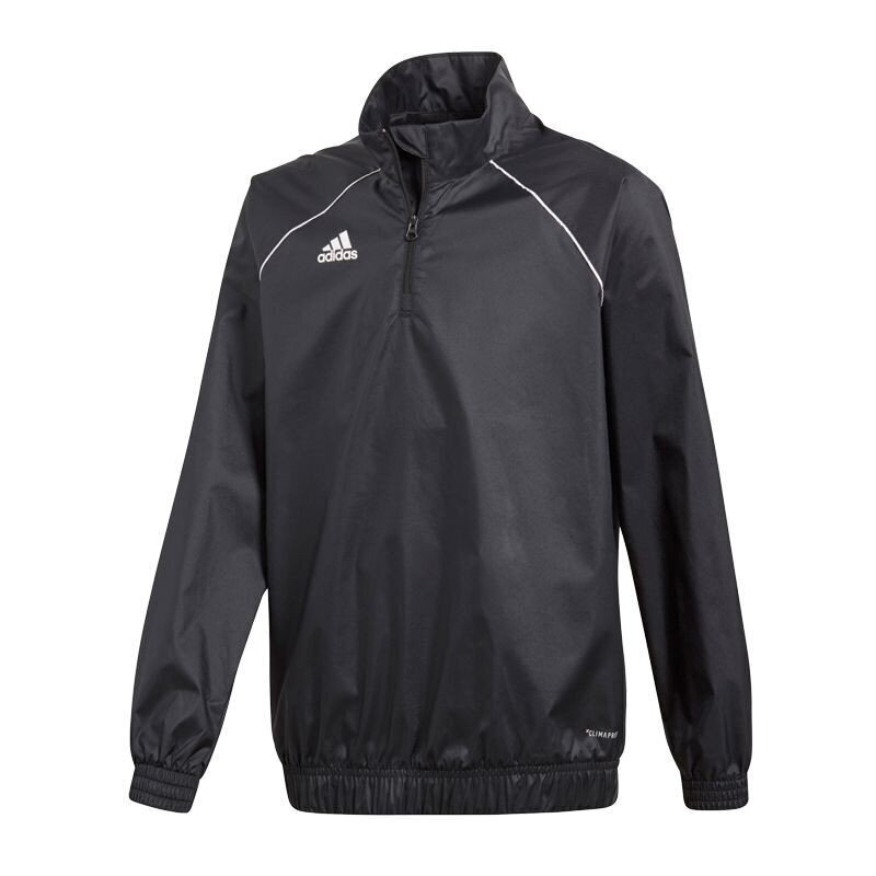 Poiste spordijope Adidas Core 18 Windbr JR CE9055, must цена и информация | Poiste joped | kaup24.ee