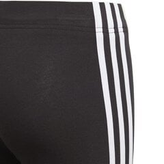 Спортивные штаны для девочек Adidas essentials 3S tight Jr DV0367, черные цена и информация | Штаны для девочек | kaup24.ee