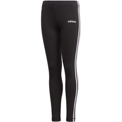 Спортивные штаны для девочек Adidas essentials 3S tight Jr DV0367, черные цена и информация | Штаны для девочек | kaup24.ee