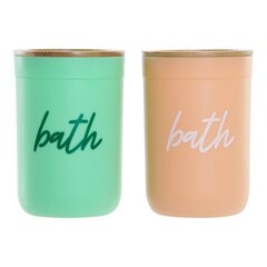 Держатель для зубной щетки DKD Home Decor Bath Бамбук Полипропилен (пп) (2 pcs) цена и информация | Аксессуары для ванной комнаты | kaup24.ee