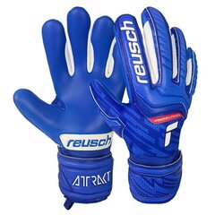 Вратарские перчатки Reusch Attrakt Grip Evolution Finger Support Jr 51 72 830 4010 51728304010, синие цена и информация | Футбольная форма и другие товары | kaup24.ee
