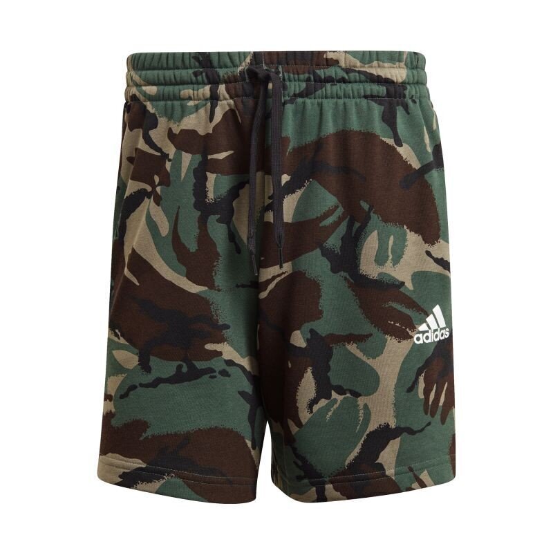 Meeste lühikesed püksid Adidas Essentials Camouflage M GK9621, rohelised hind ja info | Meeste lühikesed püksid | kaup24.ee