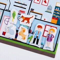 Дорожный игровой коврик Animal Hospital 38x30 см цена и информация | Развивающие игрушки | kaup24.ee