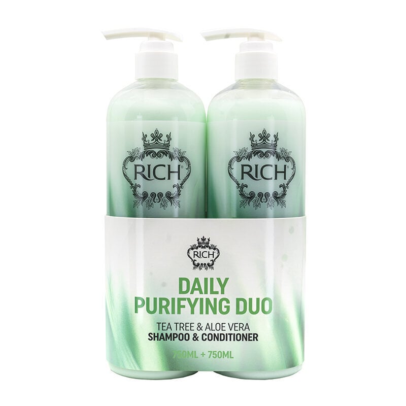 Sügavpuhastav komplekt Rich Pure Luxury Daily Purifying Duo 750 ml + 750 ml hind ja info | Šampoonid | kaup24.ee