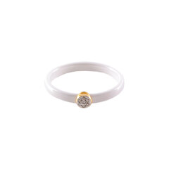 Kollase kulla ja briljantidega keraamiline sõrmus ZGFY00654R5YD hind ja info | Sõrmused | kaup24.ee