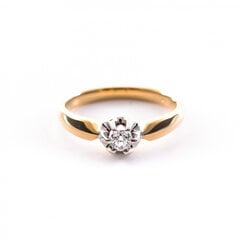 Золотое кольцо с бриллиантом ZGR19978DIH цена и информация | Кольцо | kaup24.ee
