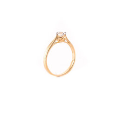 Золотое кольцо с бриллиантом ZGAJR19135Y ZGAJR19135Y цена и информация | Кольцо | kaup24.ee