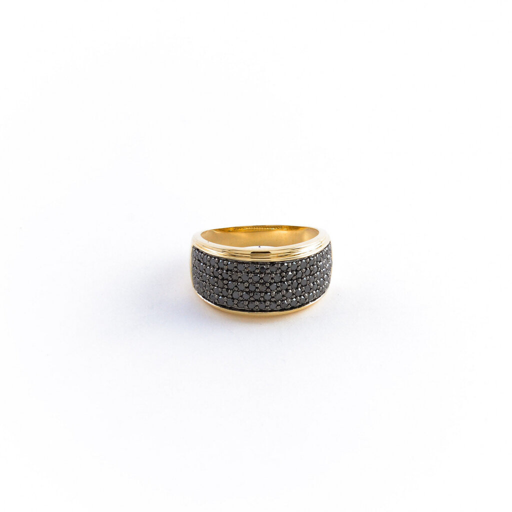 Kuldsõrmus mustaga briljantidega ZGR23278DB hind ja info | Sõrmused | kaup24.ee