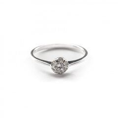 Серебряное кольцо с кубиком циркония SG55RA619B цена и информация | Кольцо | kaup24.ee