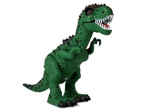 Дистанционно управляемый динозавр, откладывающий яйца Lean Toys Dinosour, зеленый цена и информация | Игрушки для мальчиков | kaup24.ee