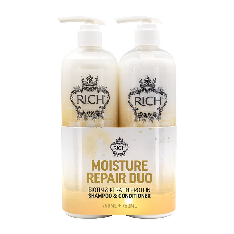 Juukseid tugevdav komplekt Rich Pure Luxury Moisture Repair Duo Tigi 750 ml + 750 ml hind ja info | Šampoonid | kaup24.ee