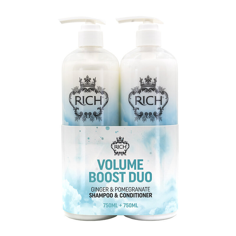 Volüümi andev komplekt Rich Pure Luxury Volume Boost Duo Tigi 750 ml + 750 ml hind ja info | Šampoonid | kaup24.ee