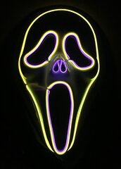Светящаяся праздничная маска «Крик» цена и информация | Карнавальные костюмы | kaup24.ee