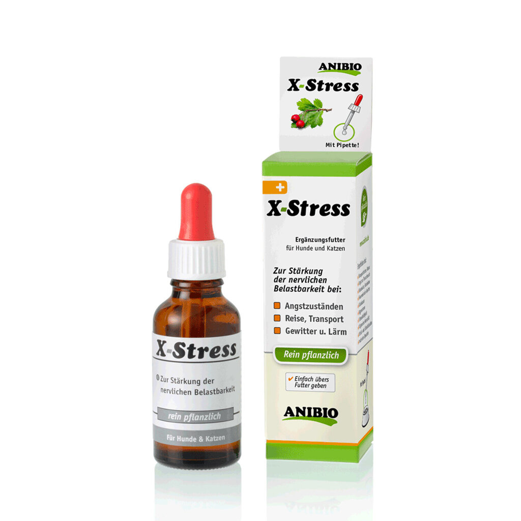 Anibi X-Stress koera- ja kassitoidulisand lemmiku rahustamiseks, 30 ml цена и информация | Toidulisandid ja parasiitide vastased tooted | kaup24.ee